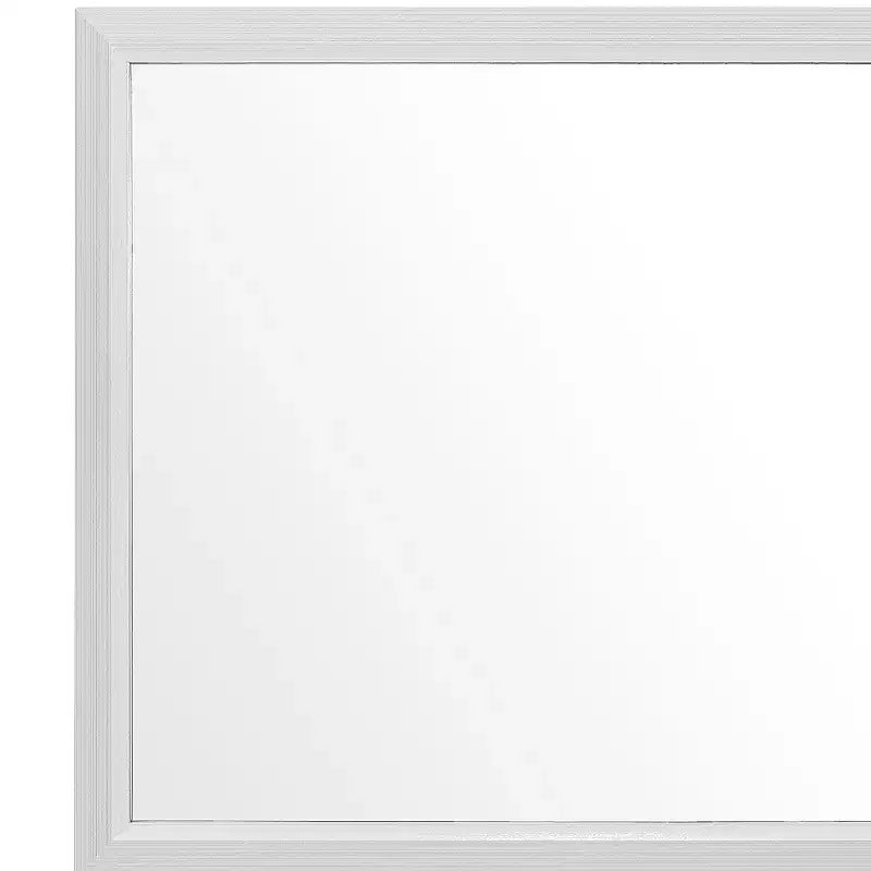 Specchio da Parete Rettangolare Bianco, Singolo, 89x99 cm