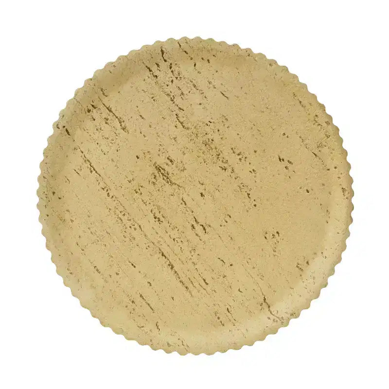 Tavolino Rotondo Cilindrico Marrone, Finitura Effetto Legno, 1 Pezzo