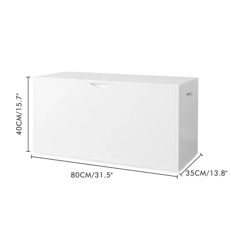 Cassa portagiochi in legno naturale per bambini con cassetto scorrevole, 1 bambino