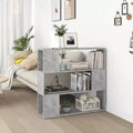 Divisorio libreria, Grigio cemento, Legno ingegnerizzato