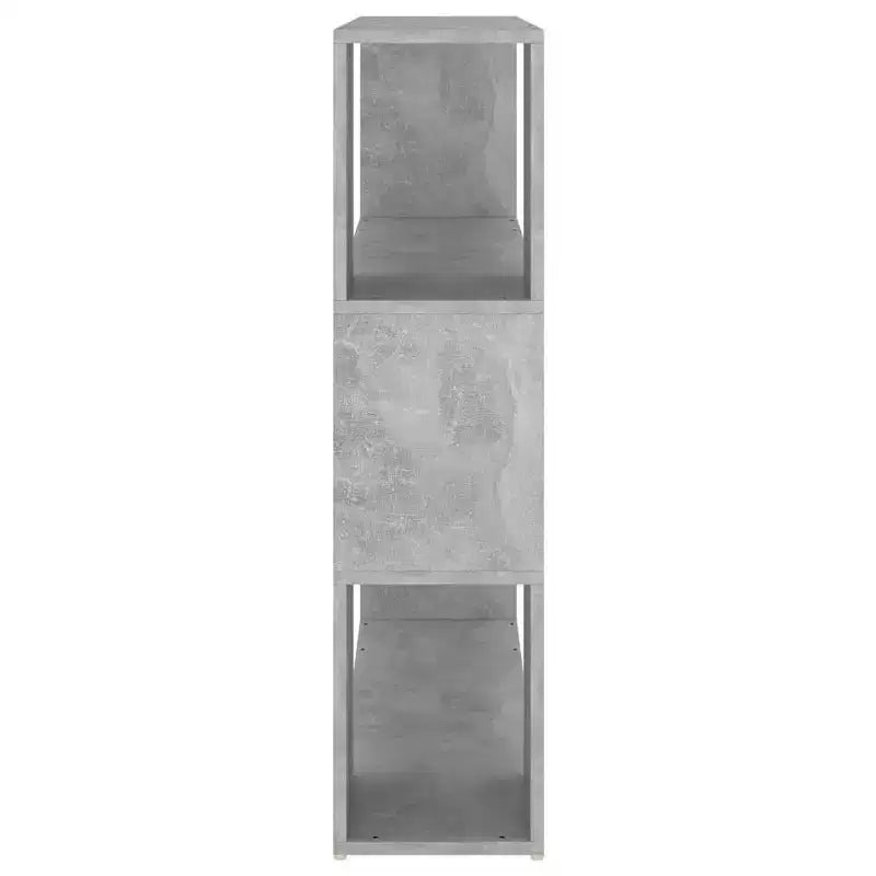 Divisorio libreria, Grigio cemento, Legno ingegnerizzato