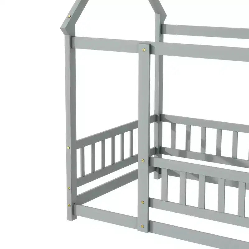 Letto a castello King, stile venatura del legno, 2 persone